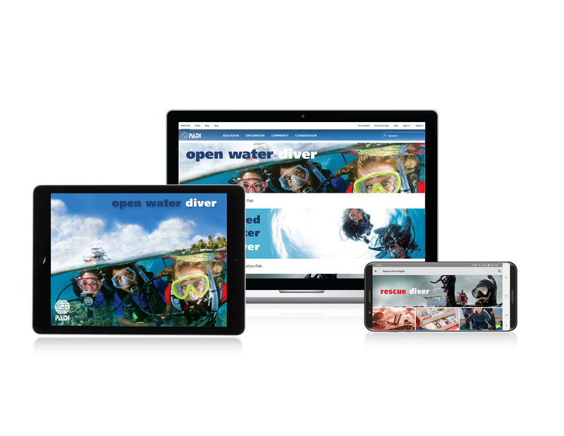 0100 E- LEARNING - RECREATIONAL DIVING COURSES